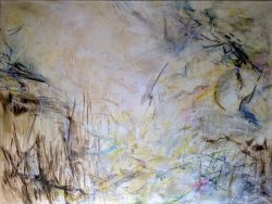 Grenze_NICHTSgreift an, 2014, Mischtechnik auf Leinwand, 200 x 140