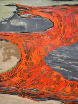 Ohne Titel, 2015, Öl/Sand auf Leinwand, 160 x 120 cm, Inv.Nr.: Mt054