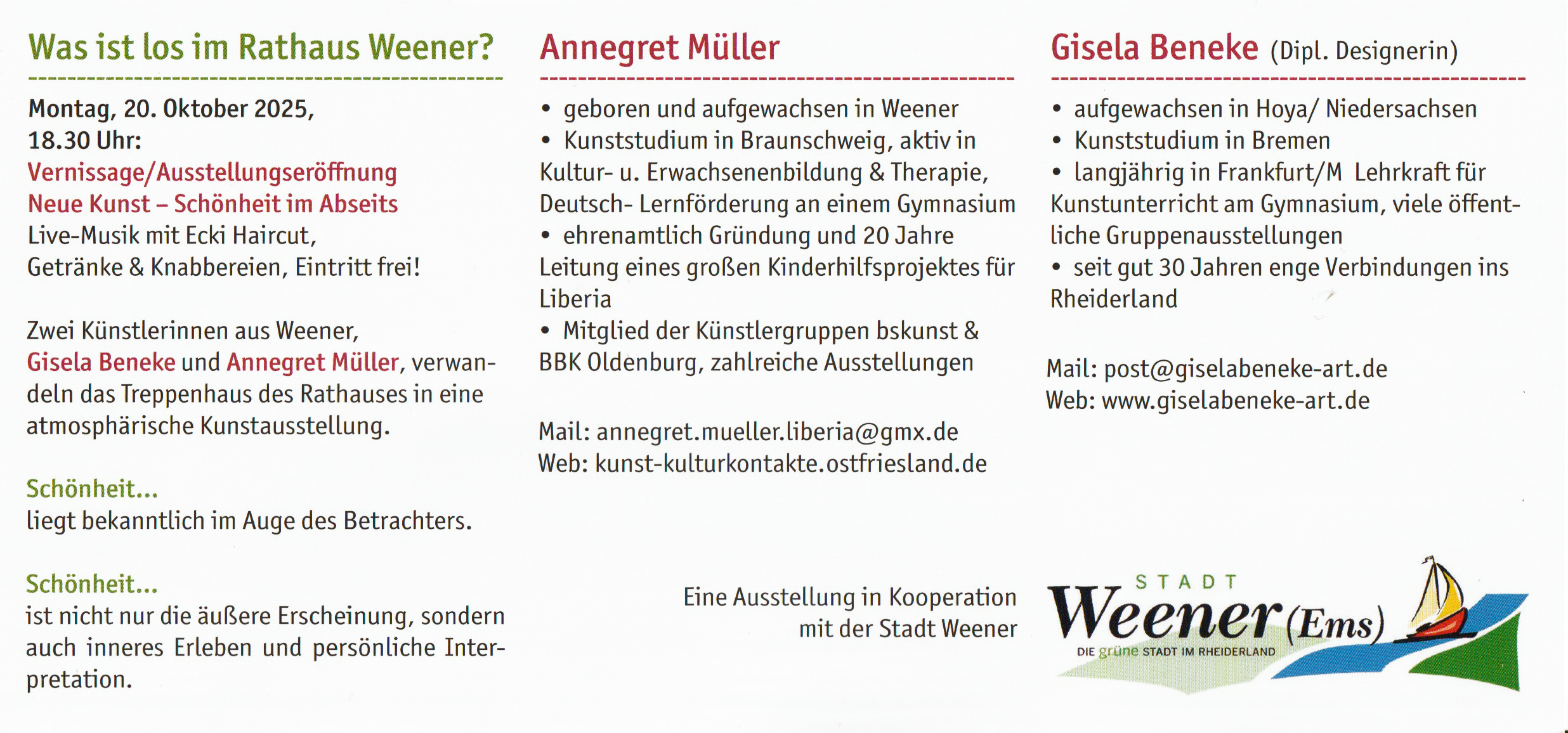 Einladung / Text Seite 2
